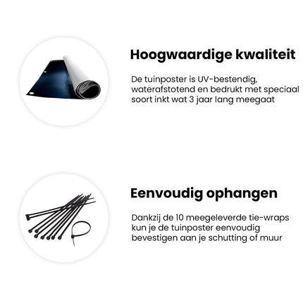 Tuinposter informatie Wolvenkop Met Blauwe Ogen - Wolf