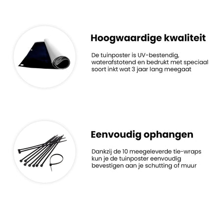 Tuinposter informatie Huilende Wolf In Silhouet Bij Volle Maan