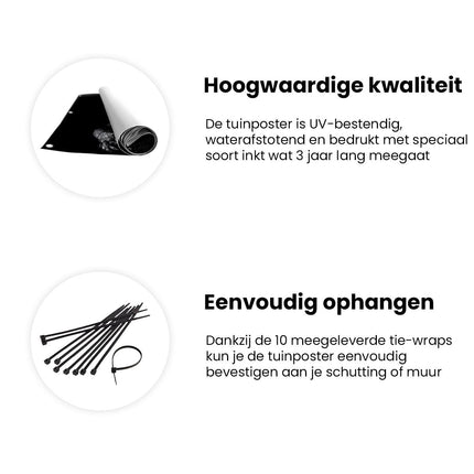 Tuinposter informatie Zwarte Panter