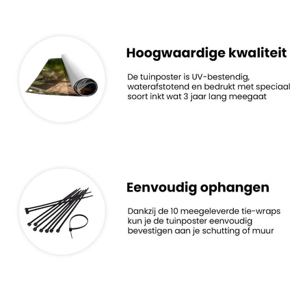 Tuinposter informatie Oudegracht In Utrecht 
