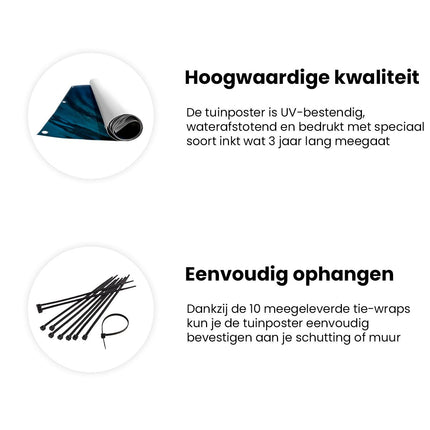 Tuinposter informatie Golfen bij Zonsondergang