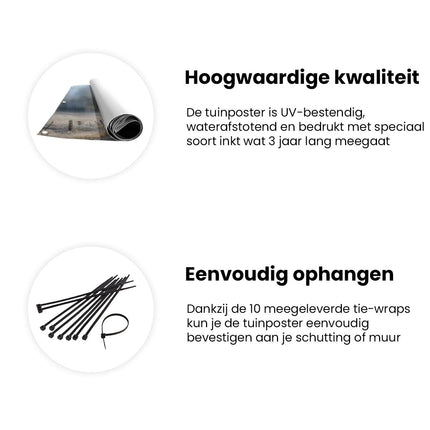 Tuinposter informatie IJzige Weg op het Platteland