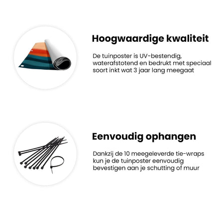 Tuinposter informatie De Zon komt op boven de Oceaan
