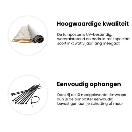Tuinposter informatie De Zon komt op boven het Water