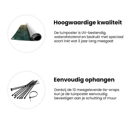 Tuinposter informatie Vrouw met Bloemen op haar Hoofd