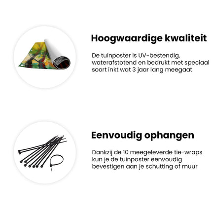 Tuinposter informatie Kunstwerk van Bomen in de Herfst
