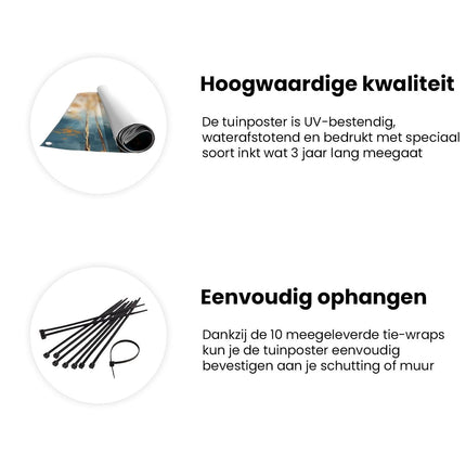 Tuinposter informatie Kunstwerk van Herfstbomen