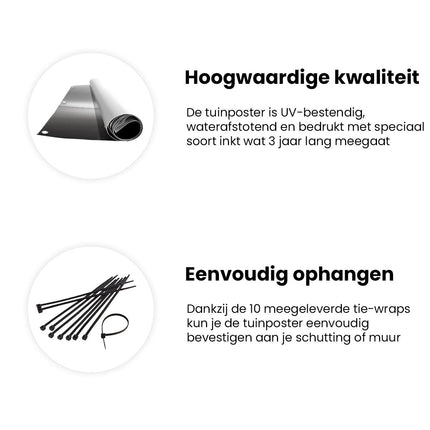 Tuinposter informatie Zwart Wit Beeld van een Pier in het Water