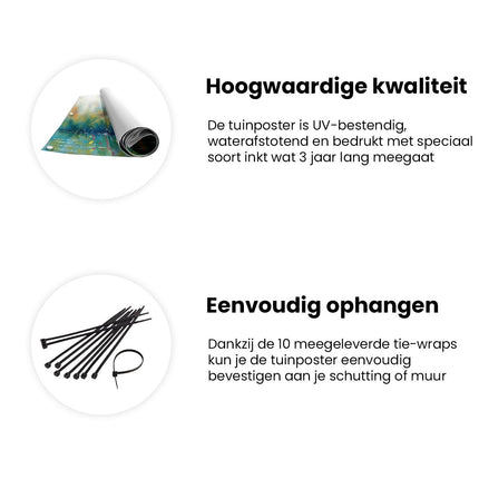 Tuinposter informatie Kunstwerk van Riet in het Water
