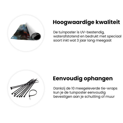 Tuinposter informatie Kunstwerk van een Koppel dat Danst voor een Piano