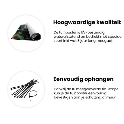 Tuinposter informatie Vrouw met een Afro