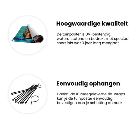Tuinposter informatie Abstract Kunstwerk van het haar van een Vrouw