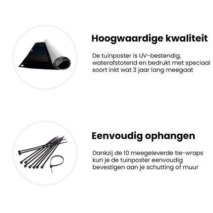 Tuinposter informatie Schip in de Oceaan met een Volle Maan