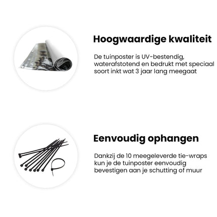 Tuinposter informatie Paard in de Sneeuw