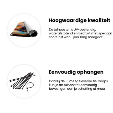 Tuinposter informatie Man met een Hoed die Viool Speelt