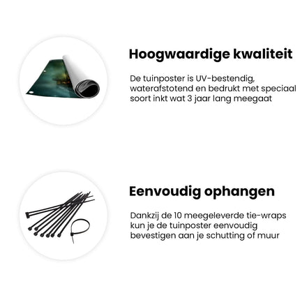 Tuinposter informatie Piratenschip in de Oceaan