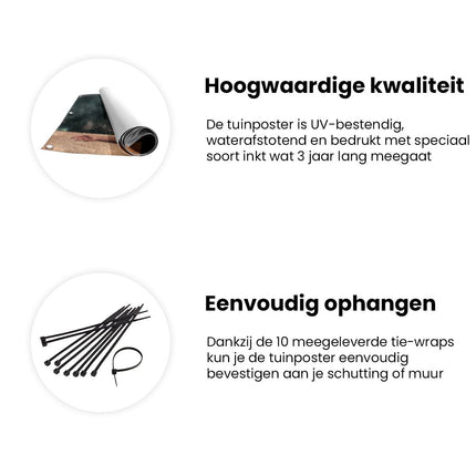 Tuinposter informatie Vrouw in een Bikini Liggend op de Rand van een Zwembad met haar Armen Uitgestrekt
