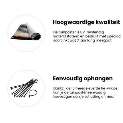 Tuinposter informatie Propeller in een Vliegtuig