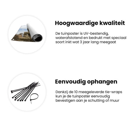Tuinposter informatie Boeddha