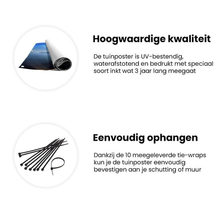 Tuinposter informatie Grieks Dorpje