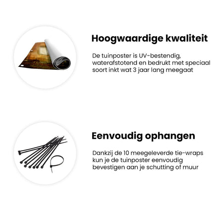 Tuinposter informatie Oude Stenen Muur