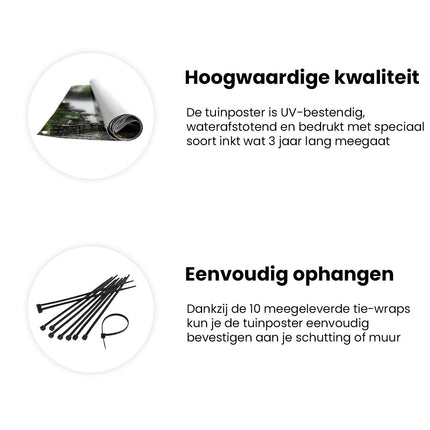 Tuinposter informatie Maanboog