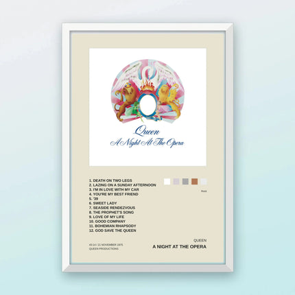 Album poster klassiek in witte lijst