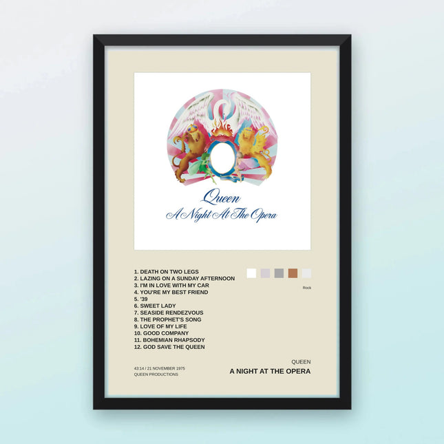 Album poster klassiek in zwarte lijst