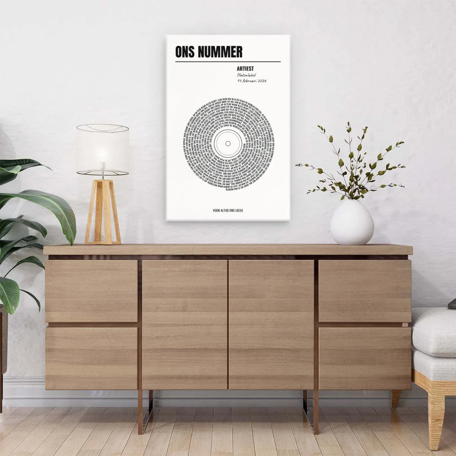 Sfeerfoto boven dressoir