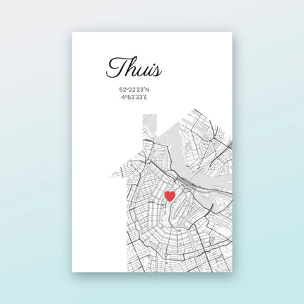 Stadsposter Ons Thuis – vooraanzicht